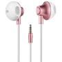 Wired in-Ear Earphones, 3.5mm Metal Housing Earbuds Headphones Best Bass Stereo Headset Compatible with iPhone 6s 6 5s Se 5 5c 4s Plus