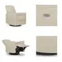 Evolur Harlow Deluxe Glider |Recliner| Rocker, Shell
