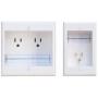 PowerBridge TWO-CK Dual Outlet Recessed In-Wall Cable Management System with PowerConnect for Wall-Mounted Flat Screen LED, LCD, and Plasma TV’s