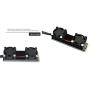 JMT M.2 NVME NGFF Heatsink SSD Cooler with 20mm Powerful Cooling Fan for Desktop PCIE M.2 2280 22110SSD with Thermal Pad (Black for 2280)