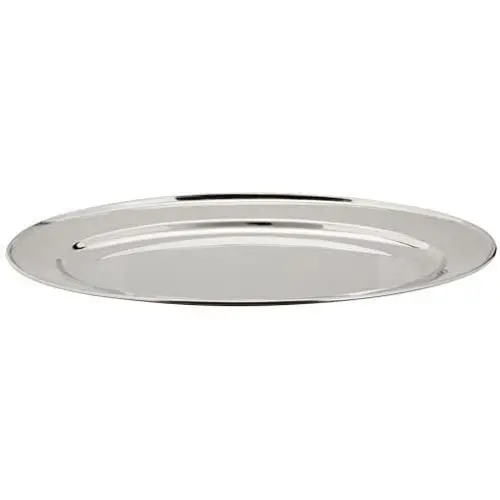 Winco Stainless Steel OPL-16 Oval Platter, 16 10.25-Inch Winco Stainless Steel OPL-16 Oval Platter, 16 10.25-Inch