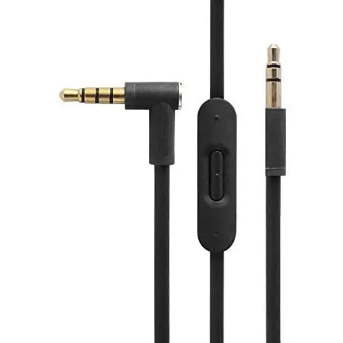 Replacement Audio Cable Cord Wire with in-line Microphone and Control for Beats by Dr Dre Headphones Solo/Studio/Pro/Detox/Wireless/Mixr/Executive/Pill (Black) Replacement Audio Cable Cord Wire with in-line Microphone and Control for Beats by Dr Dre Headphones Solo/Studio/Pro/Detox/Wireless/Mixr/Executive/Pill (Black)