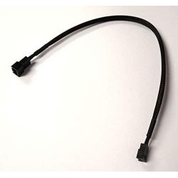 OKGEAR 3-Pin Fan Extension Cable with Black Sleeving (12'')