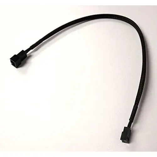 OKGEAR 3-Pin Fan Extension Cable with Black Sleeving (12'') OKGEAR 3-Pin Fan Extension Cable with Black Sleeving (12'')