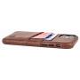 Dockem iPhone 11 Pro Wallet Case: Built-in Metal Plate for Magnetic Mounting & 2 Credit Card Holder Slots (5.8'' Exec M2, Synthetic Leather, Brown)
