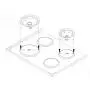 KITCHEN BASICS 101 4 Pack (2) 6'' & (2) 8'' Replacement Chrome Pans for Whirlpool W10278125 W10196405 W10196406 KITCHEN BASICS 101 4 Pack (2) 6'' & (2) 8'' Replacement Chrome Pans for Whirlpool W10278125 W10196405 W10196406