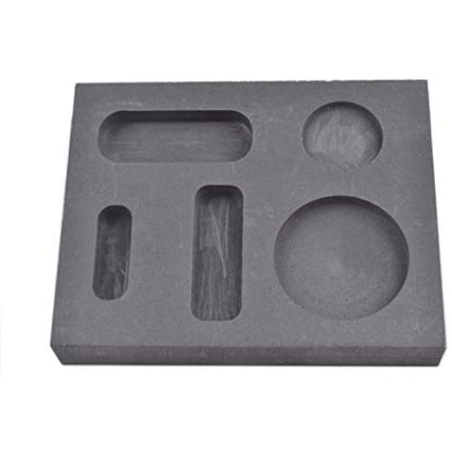 OTOOLWORLD Graphite Casting Ingot Mold Metal Refining Scrap Bar Coin Combo 1/4 1/2 1 oz