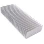 Awxlumv Aluminum Heatsink 60 x150 x 25 mm / 2.36x 5.91x 0.98 Inch Radiator for Circuit Board PCB Heat Sinks Led Cooling Cooler Amplifier Transistor Semiconductor Devices with 24 pcs Fins - Sliver