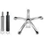 20.5'' Stool Chair Base Replacement Parts to Repair Office Swivel Pneumatic Stool Bottom, Strong Aluminum Metal 20.5'' Stool Chair Base Replacement Parts to Repair Office Swivel Pneumatic Stool Bottom, Strong Aluminum Metal