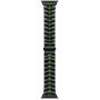 LDFAS Compatible for Apple Watch Band 44mm 42mm, Titanium Metal Watch Bands with Enhanced Durability Version Compatible for Apple Watch SE, Apple Watch Series 6/5/4/3 Smartwatch, Black/Green