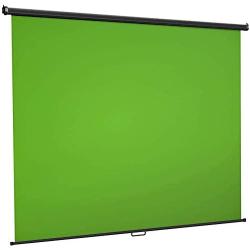 Green Screen Backdrop, 75x79,Wall-Mounted Pull-Down Retractable Style,Wrinkle-Resistant Fabric, Solid Aluminium Metal Casing, Chroma Key for Photo Video, Live Game,Virtual Studio, Studio Photo ect