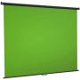 Green Screen Backdrop, 75x79,Wall-Mounted Pull-Down Retractable Style,Wrinkle-Resistant Fabric, Solid Aluminium Metal Casing, Chroma Key for Photo Video, Live Game,Virtual Studio, Studio Photo ect