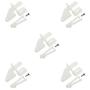 Maxmoral 5 Sets RC Fixed Wing Airplane Control Horn Kit - 5X Nylon Control Horn + 5X Clevis + 5X 1.2x180mm Push/Pull Rod + 5X 1.3mm Fast Holder + 1x M3 Wrench
