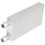 BXQINLENX Aluminum Water Cooling Block for CPU Graphics Radiator Heatsink 40x 80mm White