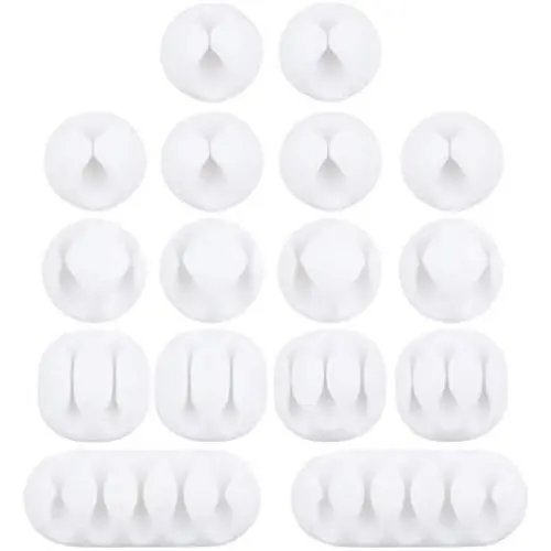 16 Pack OHill Multipurpose Cable Clips Holders for Organizing Cable Cords Home and Office, Self Adhesive Cord Holders 16 Pack OHill Multipurpose Cable Clips Holders for Organizing Cable Cords Home and Office, Self Adhesive Cord Holders