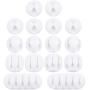 16 Pack OHill Multipurpose Cable Clips Holders for Organizing Cable Cords Home and Office, Self Adhesive Cord Holders