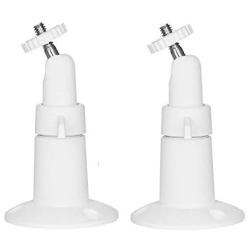 Wasserstein Adjustable Metal Mount with Universal Screw Compatible with Wyze Cam - Extra Flexibility for Your Wyze Cam (2 Pack, White)