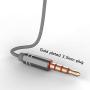 in Ear Headphones Wired Headphone Metal Stereo Heave Bass Earphones with Micphone Mic with Volume Control (Gray 2pairs)