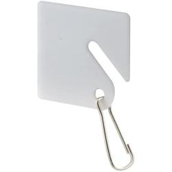 Prime-Line MP4269 Key, Plastic Tags, White, Steel Hook, Pack of 100, 100 Piece