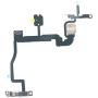 Power Button Flex Cable for iPhone 11- On/Off Keyboard and Flash Light Ribbon with Metal Bracket Holder Replacement Part