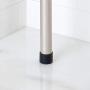 mDesign Metal Bathroom Shower Storage Constant Tension Pole Caddy - Adjustable Height - 4 Positionable Baskets - for Organizing and Containing Hand Soap, Body Wash, Wash Cloths, Razors - Satin