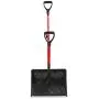 Snow Joe SJ-SHLV01-RED Shovelution Strain-Reducing Snow Shovel | 18-Inch | Spring Assisted Handle (Red)