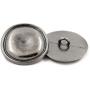 Bezelry 12 Pieces Rustic Round Metal Shank Buttons. 23mm (7/8 inch) (Gray Silver) Bezelry 12 Pieces Rustic Round Metal Shank Buttons. 23mm (7/8 inch) (Gray Silver)