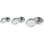 LJY 48 Pieces Round Aluminum Cans Screw Lid Metal Tins Jars Empty Slip Slide Containers (Mixed Sizes)