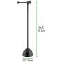 mDesign Decorative Metal Toilet Paper Holder Stand and Dispenser for Bathroom and Powder Room - Holds Mega Rolls - Black