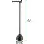 mDesign Decorative Metal Toilet Paper Holder Stand and Dispenser for Bathroom and Powder Room - Holds Mega Rolls - Black