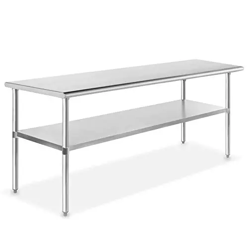 GRIDMANN NSF Stainless Steel Commercial Kitchen Prep & Work Table - 60 in. x 30 in. GRIDMANN NSF Stainless Steel Commercial Kitchen Prep & Work Table - 60 in. x 30 in.