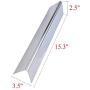 GasSaf 15.3'' 304 Stainless Steel Flavorizer Bar Replacement for Weber 7635 Spirit 200 Series, Spirit E-210, S-210, E-220, S-220(2013-2016), 3-Pack Durable Flavor Bar(15.3''L x3.5''W x2.5''H)