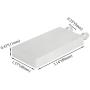 BXQINLENX Aluminum Water Cooling Block for CPU Graphics Radiator Heatsink 40x 80mm White