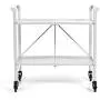 Cosco Indoor/Outdoor Serving Cart, Folding, White Cosco Indoor/Outdoor Serving Cart, Folding, White