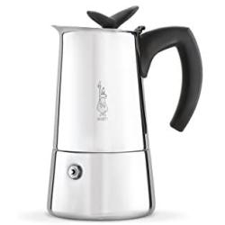 Bialetti moka Musa Stove top Coffee Maker, 4-Cup, Silver