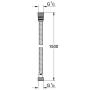 Grohe Rotaflex Metallic Hose,Starlight Chrome