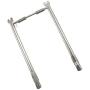Hisencn Gas Grill Stainless Steel Burner Tubes Pipe Replacement for Weber Spirit 200, Spirit E-210, E-220, Spirit S-210, S-220 Series Gas Grills with Up Front Controls (Model Years 20), 18'', 69785