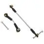 1 Set Rc Car Steering Pull Rod Part Metal Rc Steering Rod Durable For Wpl B1 B14 B24 B24 C14 C24 1/16
