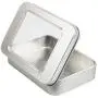 Goodma 8 Pieces Small Rectangular Metal Empty Hinged Tins Home Storage Containers Organizer Mini Box with Clear Window Lid, 3.94 x 2.76 x 0.79 inch (Silver) Goodma 8 Pieces Small Rectangular Metal Empty Hinged Tins Home Storage Containers Organizer Mini Box with Clear Window Lid, 3.94 x 2.76 x 0.79 inch (Silver)