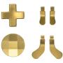 TOMSIN Metal D-Pads and Paddles for Xbox Elite Controller Series 2, Stainless Steel Replacement Parts Compatible with Xbox Elite Wireless Controller (Gold)
