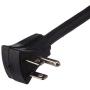 Monoprice 127856 6 Outlet Heavy Duty Metal Surge Protector Power Strip - Black - 15ft Cord | ETL Rated 1,150 Joules with Grounded and Protected Light Indicator