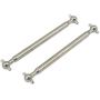 Bonarty 1 Pair Metal RC Car Dog Bone Rear Drive Shafts for 1/16 9130 Drive Car Parts