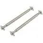 Bonarty 1 Pair Metal RC Car Dog Bone Rear Drive Shafts for 1/16 9130 Drive Car Parts