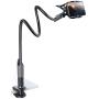 Phone Holder Bed Gooseneck Mount - Lamicall Cell Phone Clamp Clip for Desk, Flexible Lazy Long Arm Headboard Bedside, Overhead Mount Stand, Compatible with Phone 12 Mini 11 Pro Xs Max XR X 8 7 6 Plus