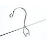 6 Quality Pants Hangers Heavy Duty Add-on Skirt/Slack Metal Hanger, Extra Wide Adjustable Clips, Multi Stackable Add on Hangers, Chrome, Jeans, Bottoms, Set of 6