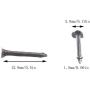 E-outstanding 500pcs Black Iron Stud 13cm Metal Nails Tacks for Shoes Boots Leather Heels Soles Repairs Replacement