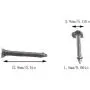 E-outstanding 500pcs Black Iron Stud 13cm Metal Nails Tacks for Shoes Boots Leather Heels Soles Repairs Replacement
