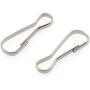 304 Stainless Steel Spring Hooks,FDXGYH 100pcs 32mm/1.2inch Metal Spring Lanyard Hook for Purse Zipper Pull/DIY Jewelry Basics Lanyard/ID Card Key Chain Clip Parts/Photographic Cloth ect