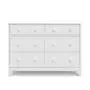Storkcraft Moss 6 Drawer Universal Double Dresser (White) - Bedroom Furniture Storage, Modern Farmhouse Style, Sturdy and Durable Wood Construction, 6 Deep Spacious Drawers, Steel Hardware Storkcraft Moss 6 Drawer Universal Double Dresser (White) - Bedroom Furniture Storage, Modern Farmhouse Style, Sturdy and Durable Wood Construction, 6 Deep Spacious Drawers, Steel Hardware
