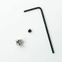 SUBANG 50 Pieces Pin Keepers Pin Locks Pin Backs Locking Clasp Locking Pin Keeper Backs with 5 Wrench All in Storage Case,5mm x 6mm